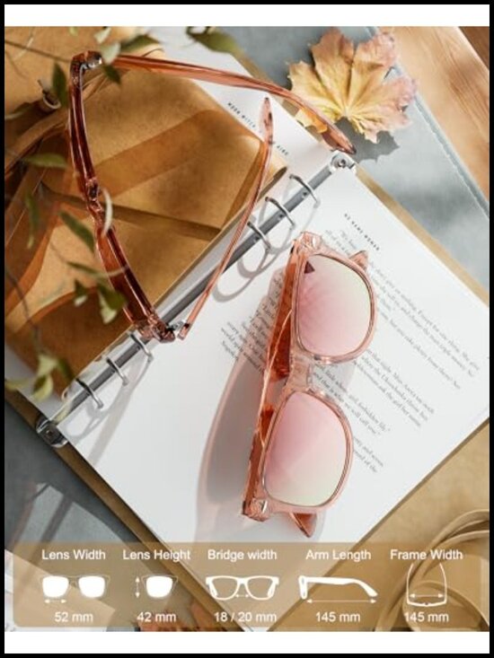 Polarized Square Sunglasses for Women UV400 Protection 3 Pack main image 5